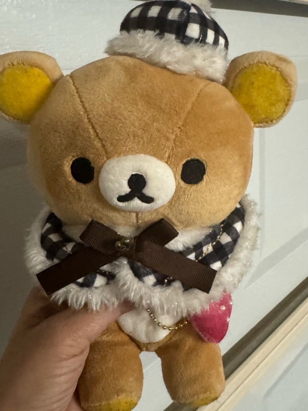 Rilakkuma Plush San-X Bear Winter Outfit Scarf Hat Cute Kawaii Japan